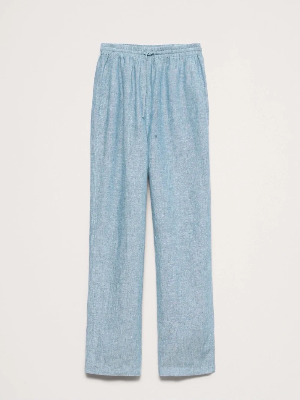 NWT-Banana Republic Getaway Straight Leg Pull On Linen Pant, Large